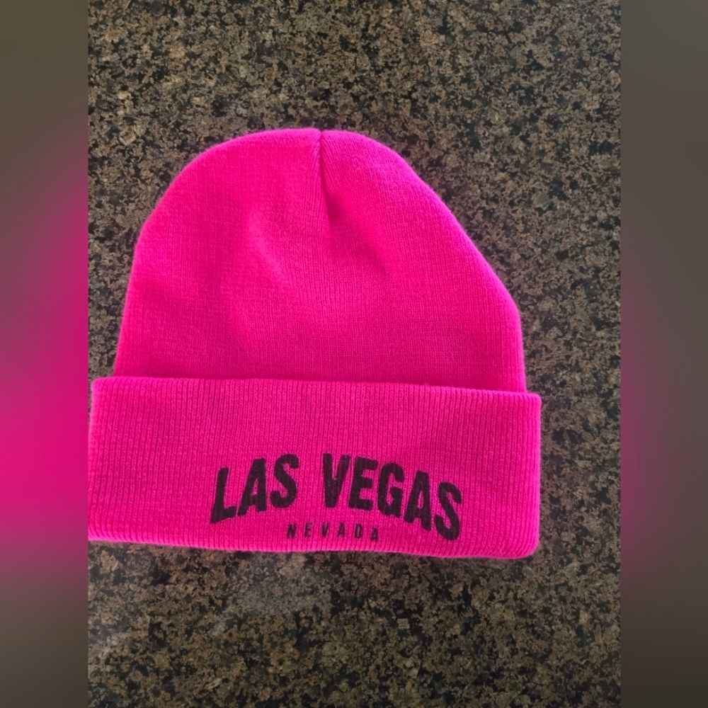 Hot Pink Las Vegas Beanie